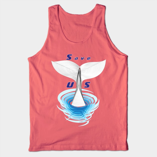 Save the Dolphins T-shirt Tank Top by TotaSaid